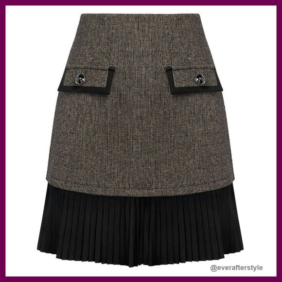 Dresses & Skirts - Pleated A-Line Mini Skirt High Waist Casual Chic Y2K Retro Elegant Party Wear